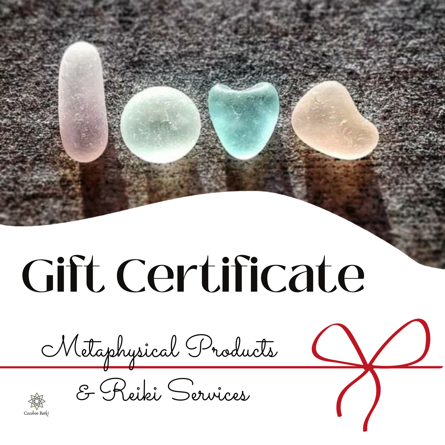 Gift Certificate for Reiki Services and Metaphysical Products