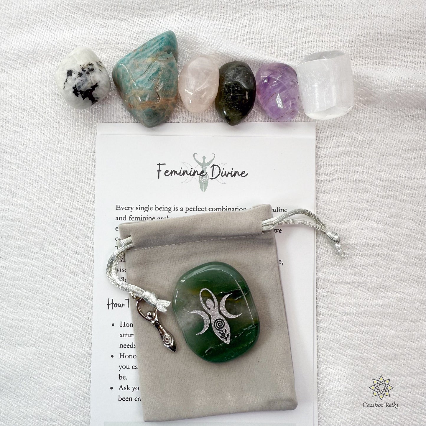 Feminine Divine Archetype Crystal Set | Crystals for Honoring your True Self | Crystals for Balance from Patriarchy