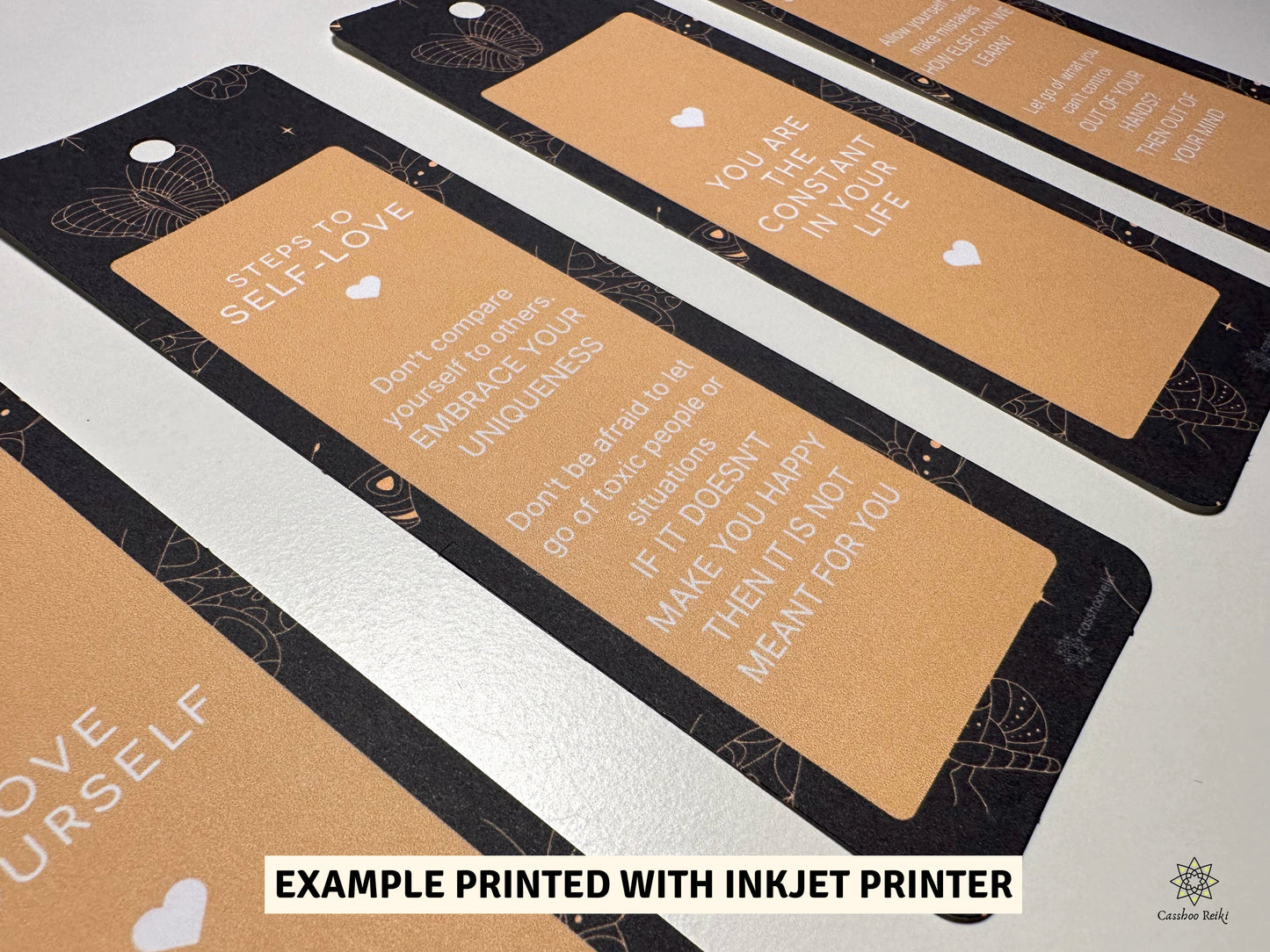 Self Love Bookmarks. Instant Download. 4 Bookmarks