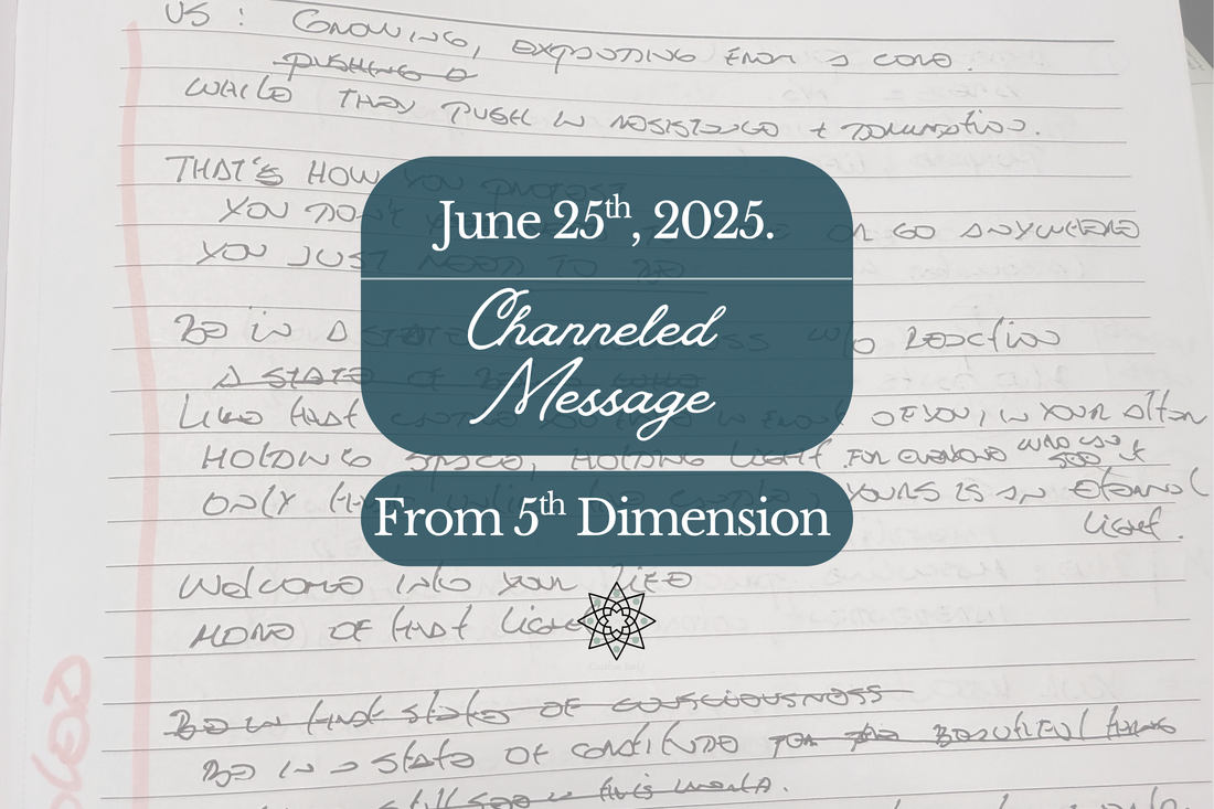 Channeled Message from June 25th, 2025.