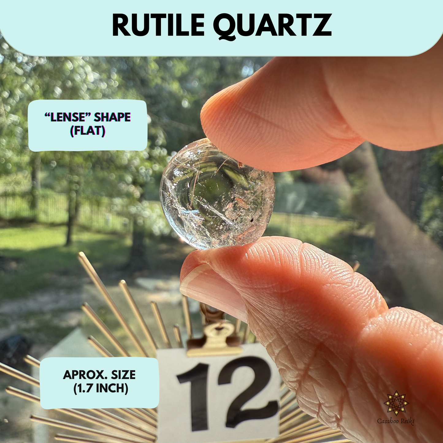 Rutilated Quartz, tumbled. Choose your Own Crystal | Clear Quartz with Rutile Inclusions