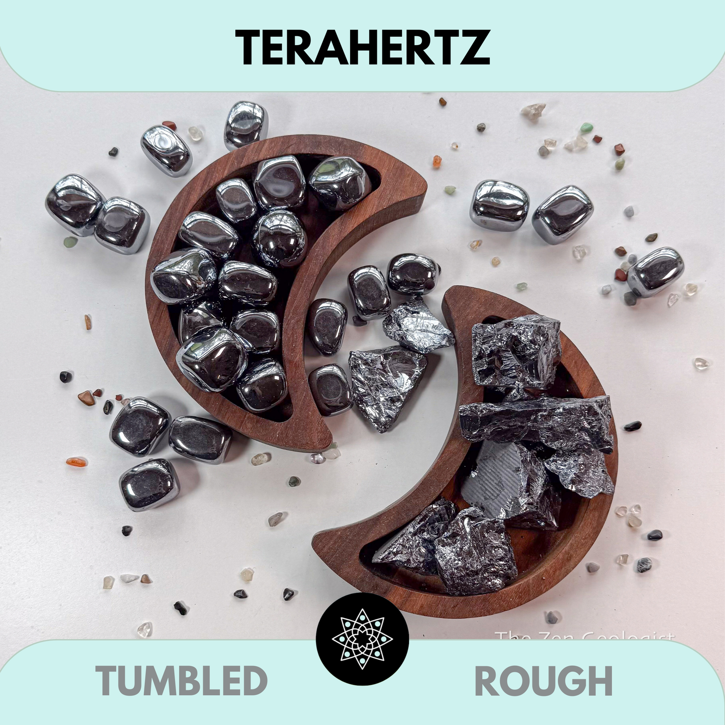 Terahertz Stone, Tumbled or Rough | Radiation of Life Stone