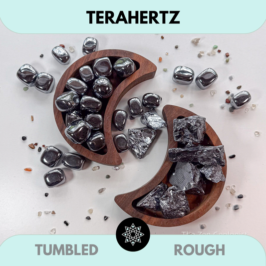 Terahertz Stone, Tumbled or Rough | Radiation of Life Stone