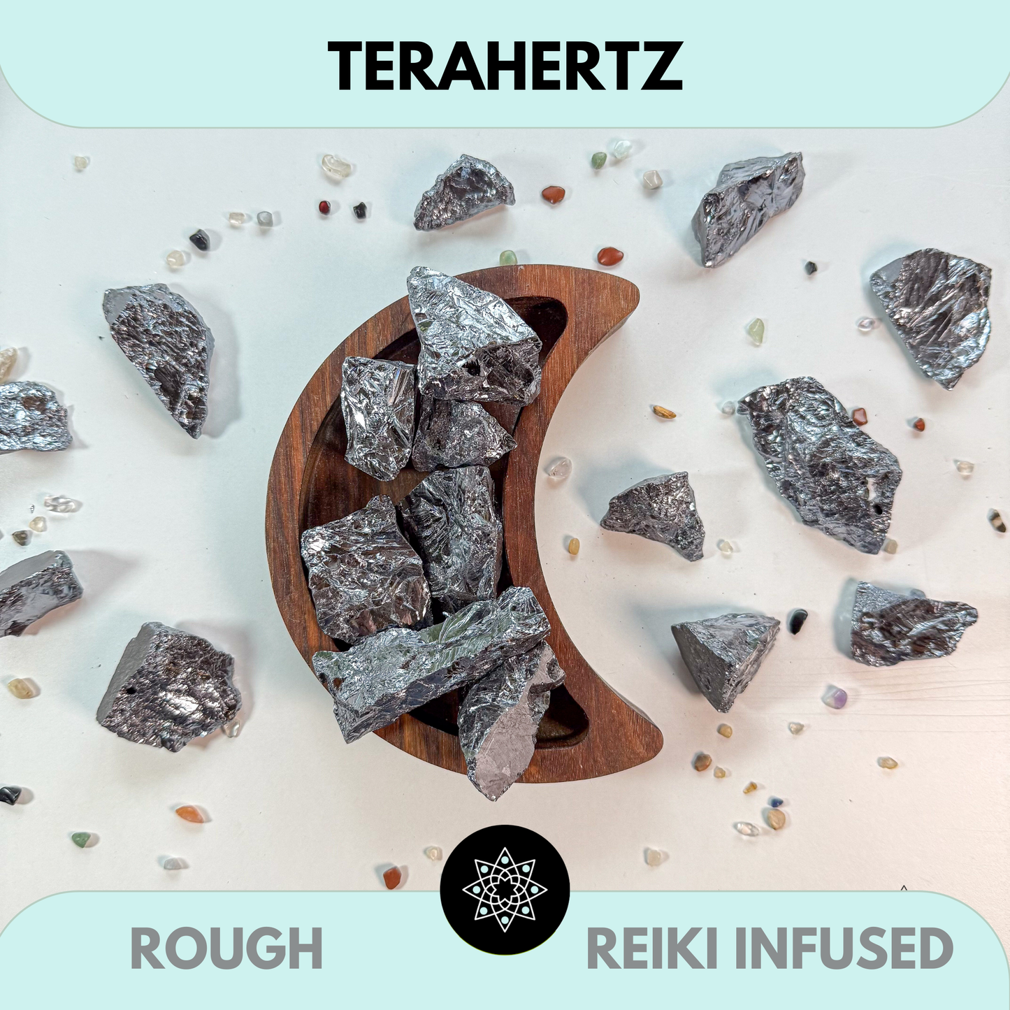 Terahertz Stone, Tumbled or Rough | Radiation of Life Stone