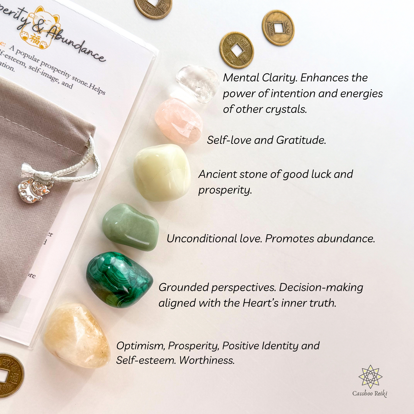 Abundance & Prosperity Crystal Set