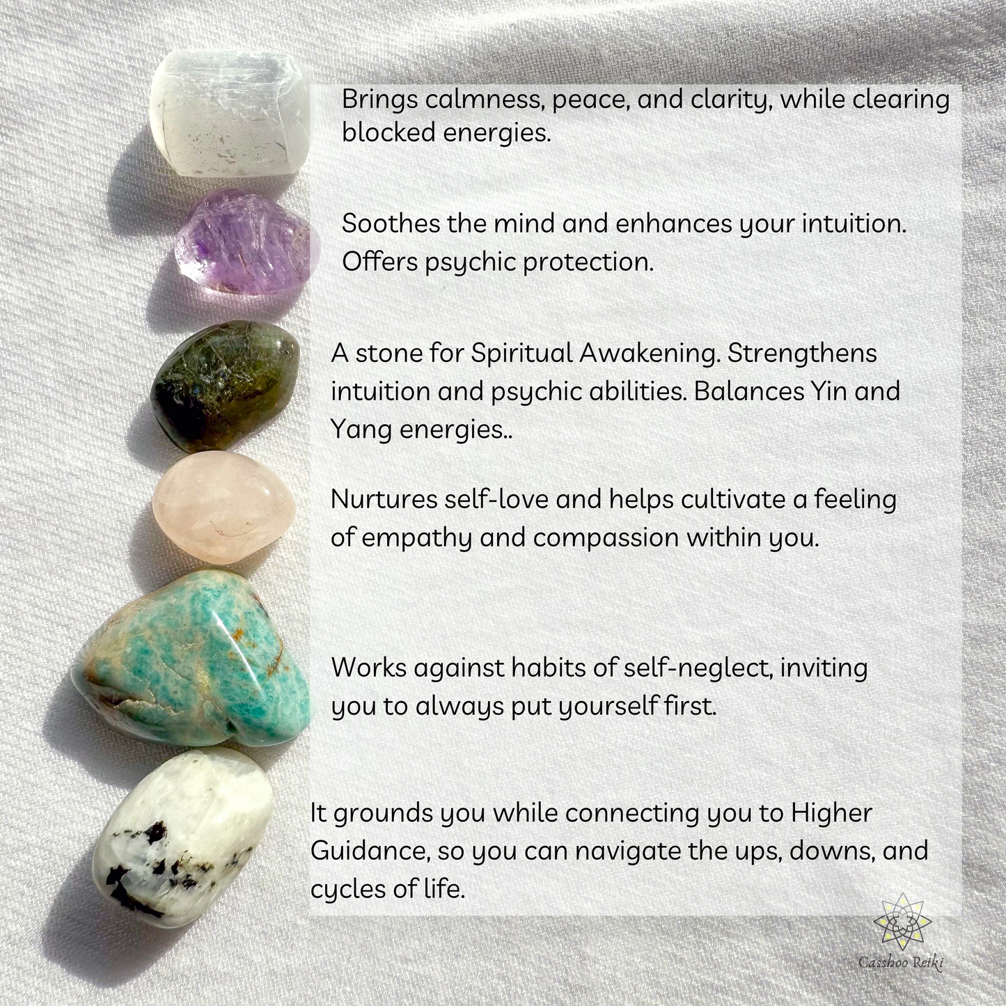 Feminine Divine Archetype Crystal Set | Crystals for Honoring your True Self | Crystals for Balance from Patriarchy