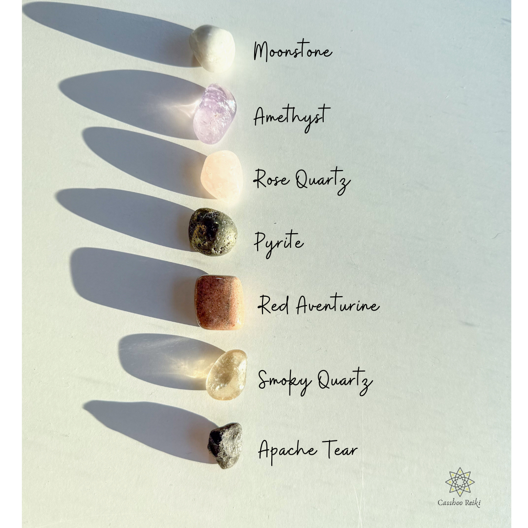 Overcoming Grief: Crystals, Dish and Guided Meditation | Bereavement Gift | Sympathy Set | Crystals For Self Care