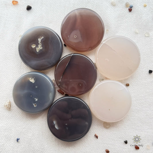 Natural Agate Disk | Crystal for Motivation and Personal Growth | Crystal for Taurus | May Birthday gift