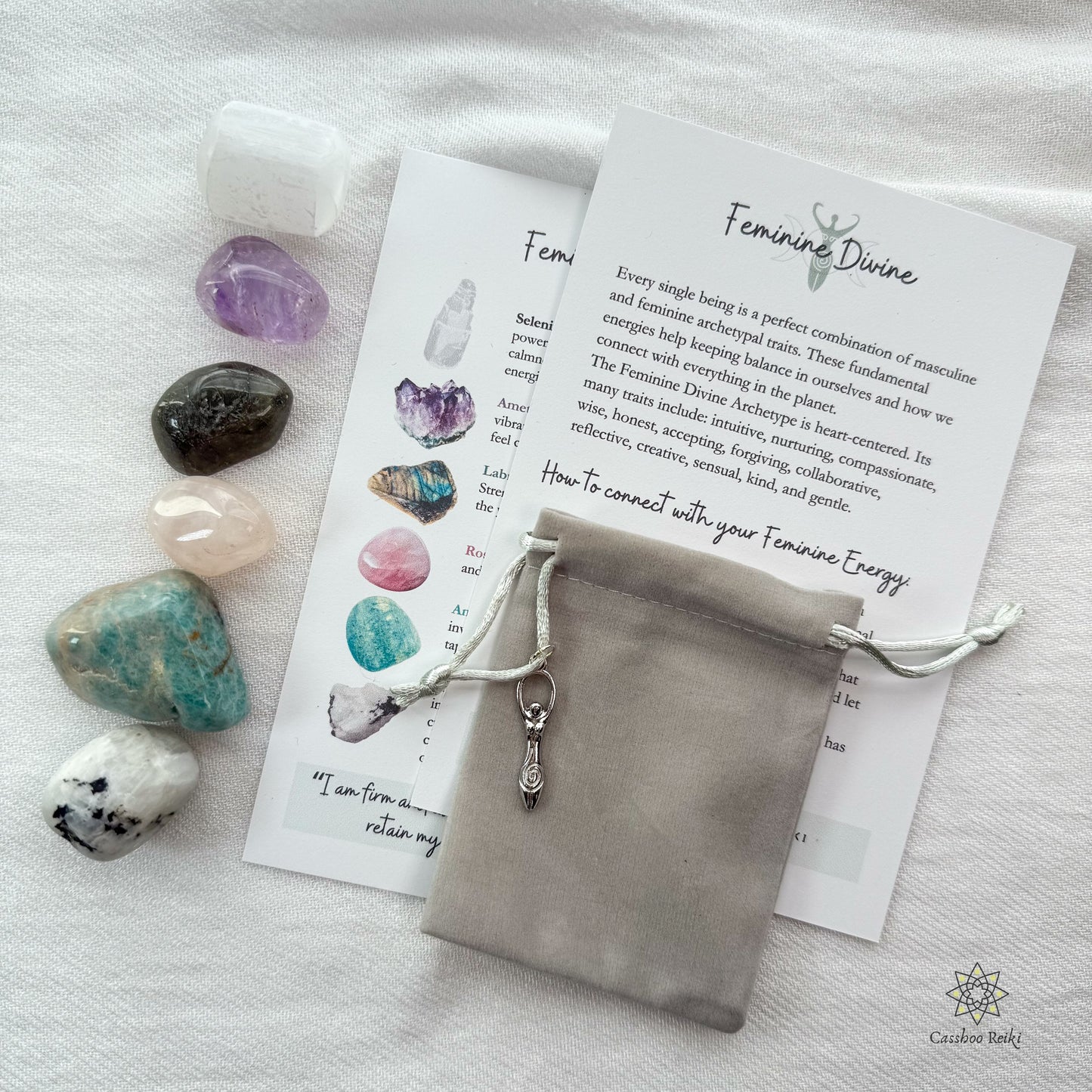 Feminine Divine Archetype Crystal Set | Crystals for Honoring your True Self | Crystals for Balance from Patriarchy