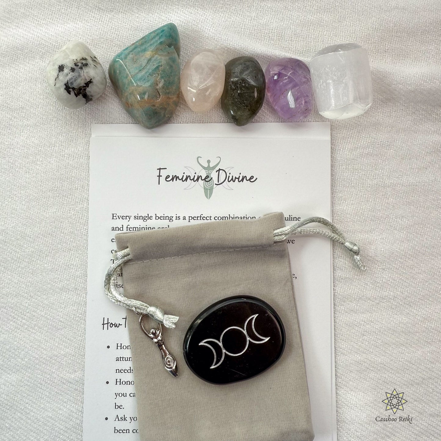 Feminine Divine Archetype Crystal Set | Crystals for Honoring your True Self | Crystals for Balance from Patriarchy