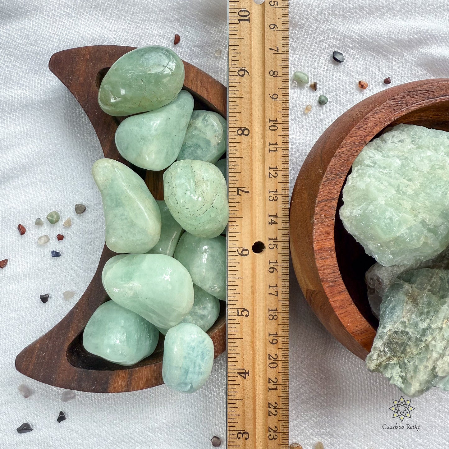 Green Aquamarine, Tumbled or Rough | Pisces Birthstone | Stone for Clear Communication and Negotiation.