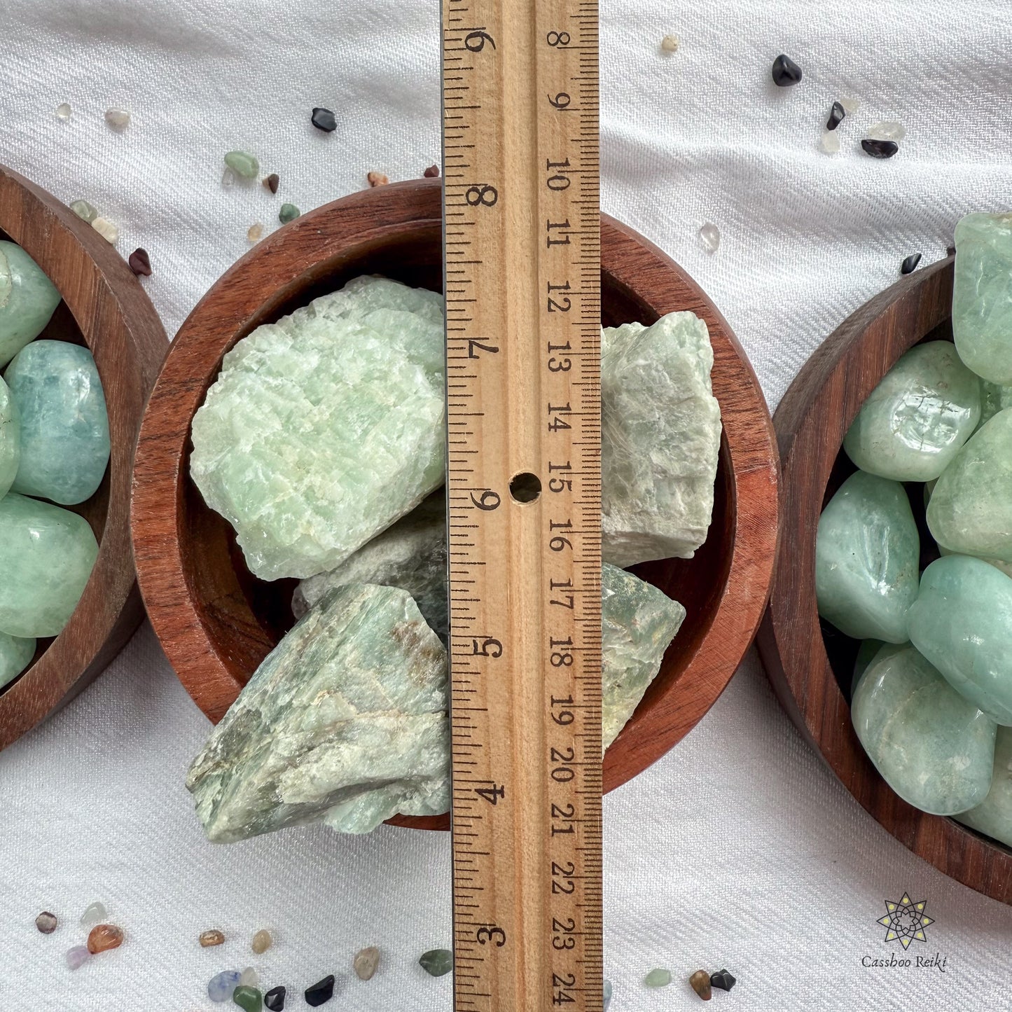 Green Aquamarine, Tumbled or Rough | Pisces Birthstone | Stone for Clear Communication and Negotiation.
