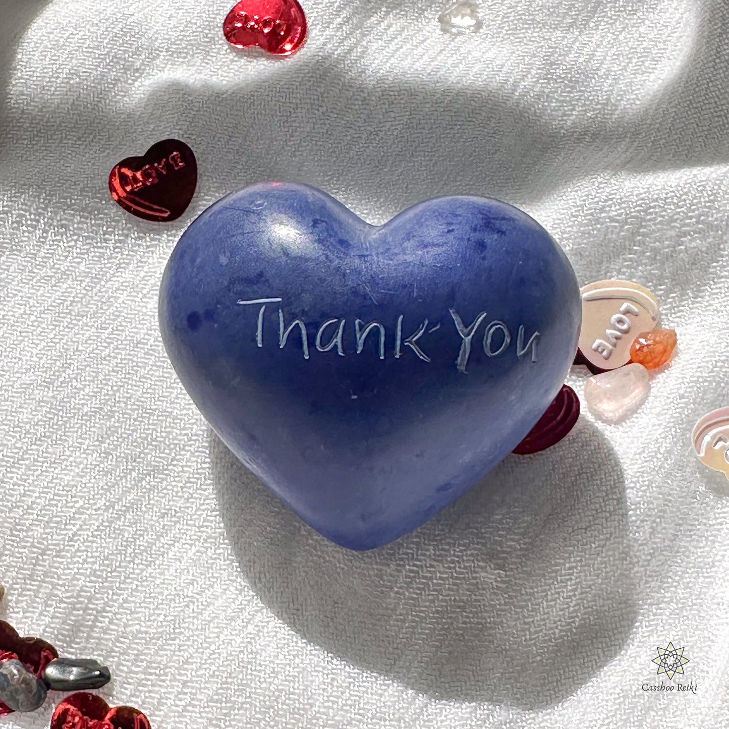 Soapstone Puffy Heart | Heart shaped Palm Stones | Kenyan Soapstone