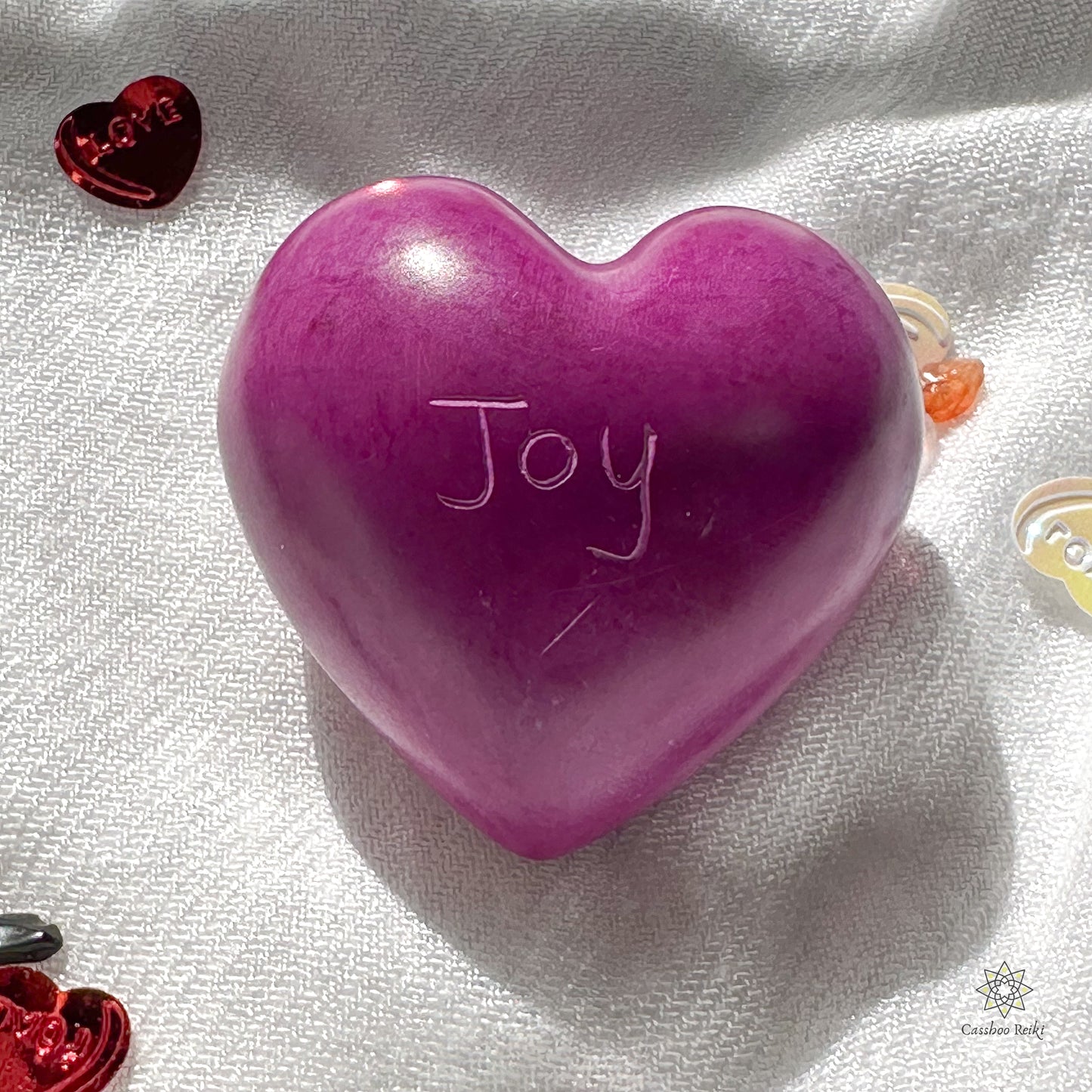 Soapstone Puffy Heart | Heart shaped Palm Stones | Kenyan Soapstone