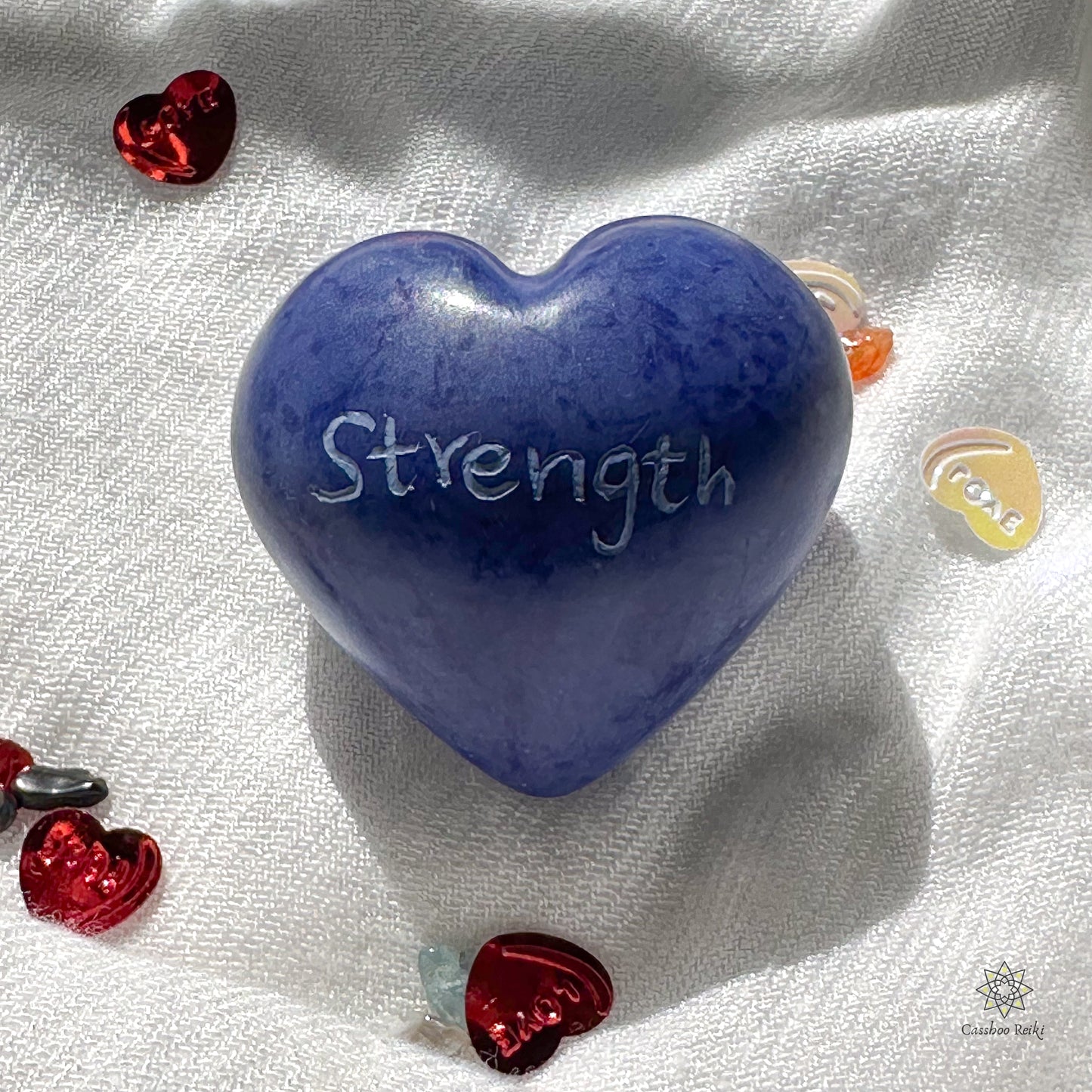 Soapstone Puffy Heart | Heart shaped Palm Stones | Kenyan Soapstone