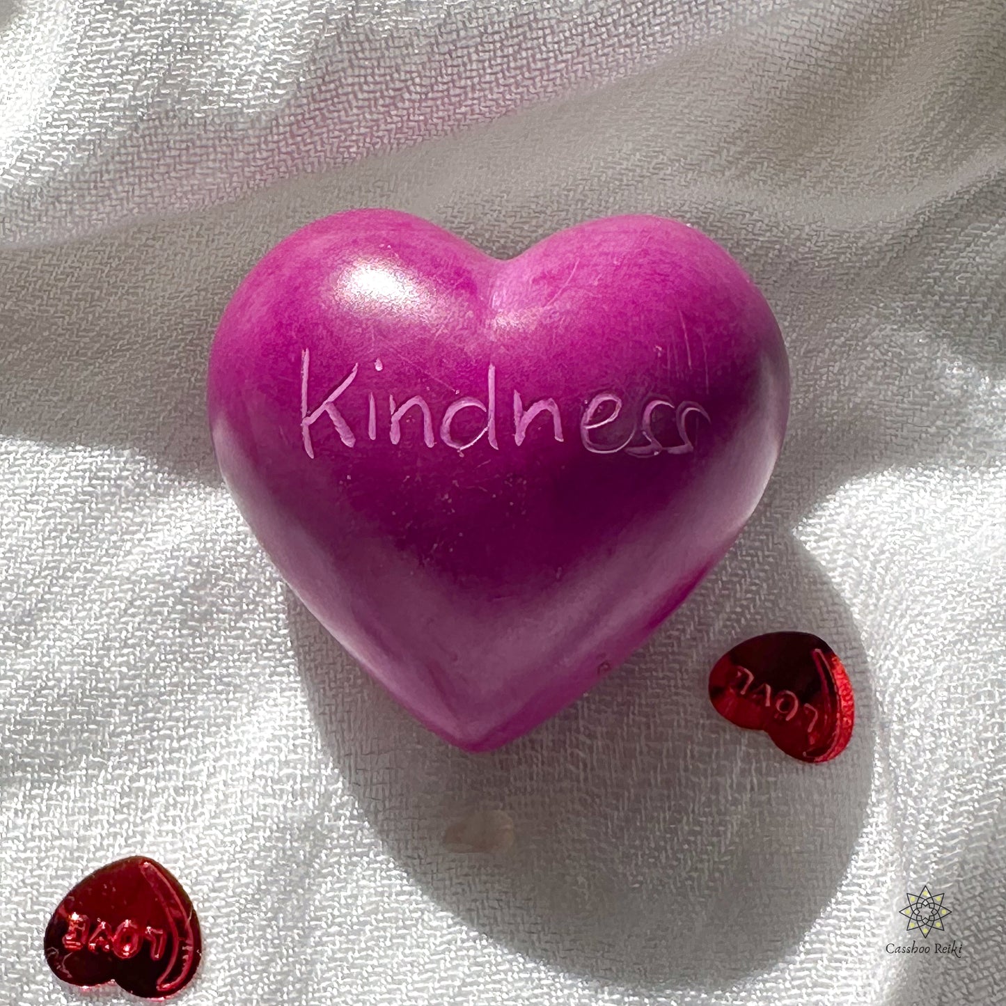 Soapstone Puffy Heart | Heart shaped Palm Stones | Kenyan Soapstone