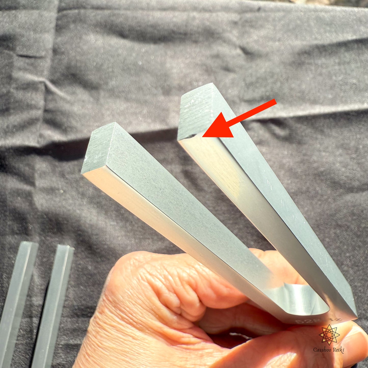 CLEARANCE: 528 Hz Tuning Fork and Aventurine Crystal | Love Frequency | Heart Chakra Healing