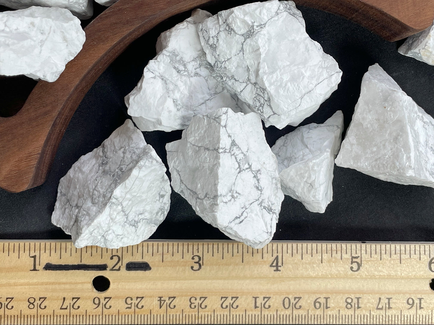 Howlite, Tumbled or Rough Crystal | Crown Chakra Stone | Crystal for Patience & Studying
