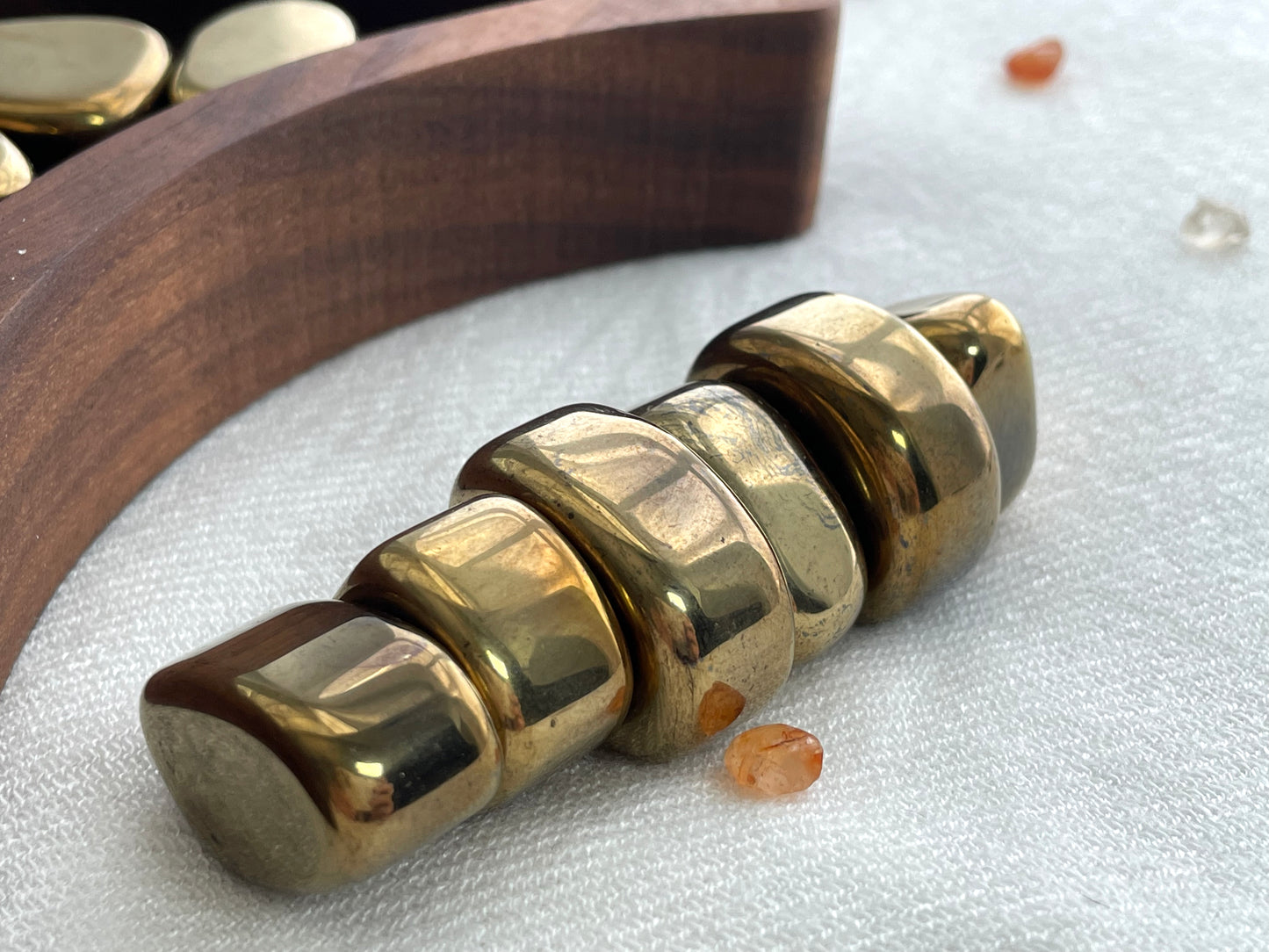 Magnetite Palm Stone | Magnetic Hematite Pocket Stone | Crystal for Grounding and Protection