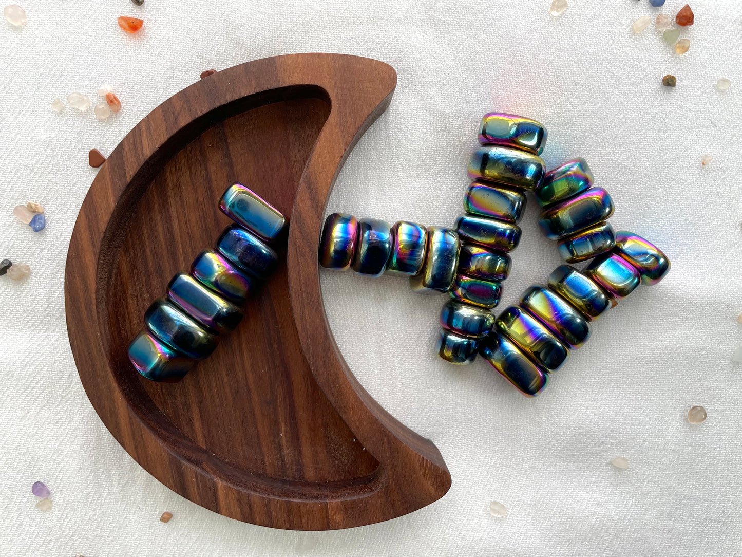 Magnetite Palm Stone | Magnetic Hematite Pocket Stone | Crystal for Grounding and Protection