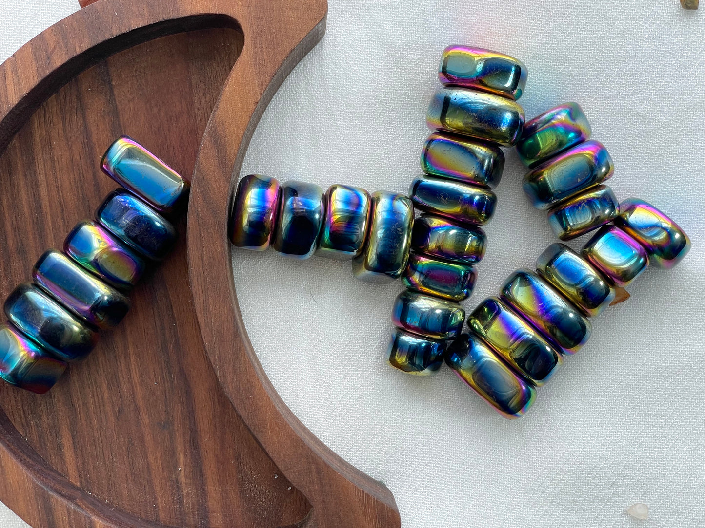 Magnetite Palm Stone | Magnetic Hematite Pocket Stone | Crystal for Grounding and Protection