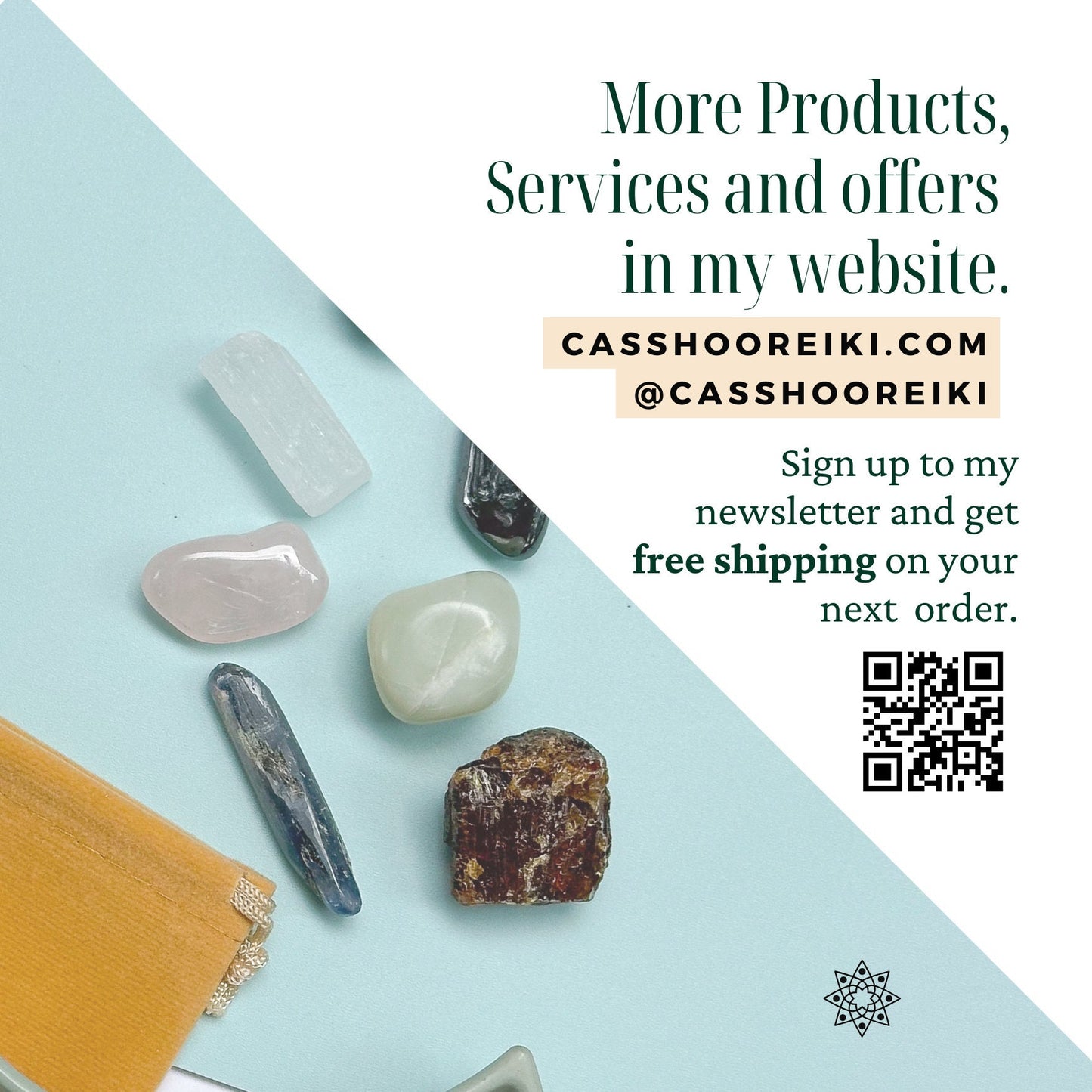 6 Crystal Set for Gemini Zodiac | May - June Birthday Gift | Zodiac Sign Gift