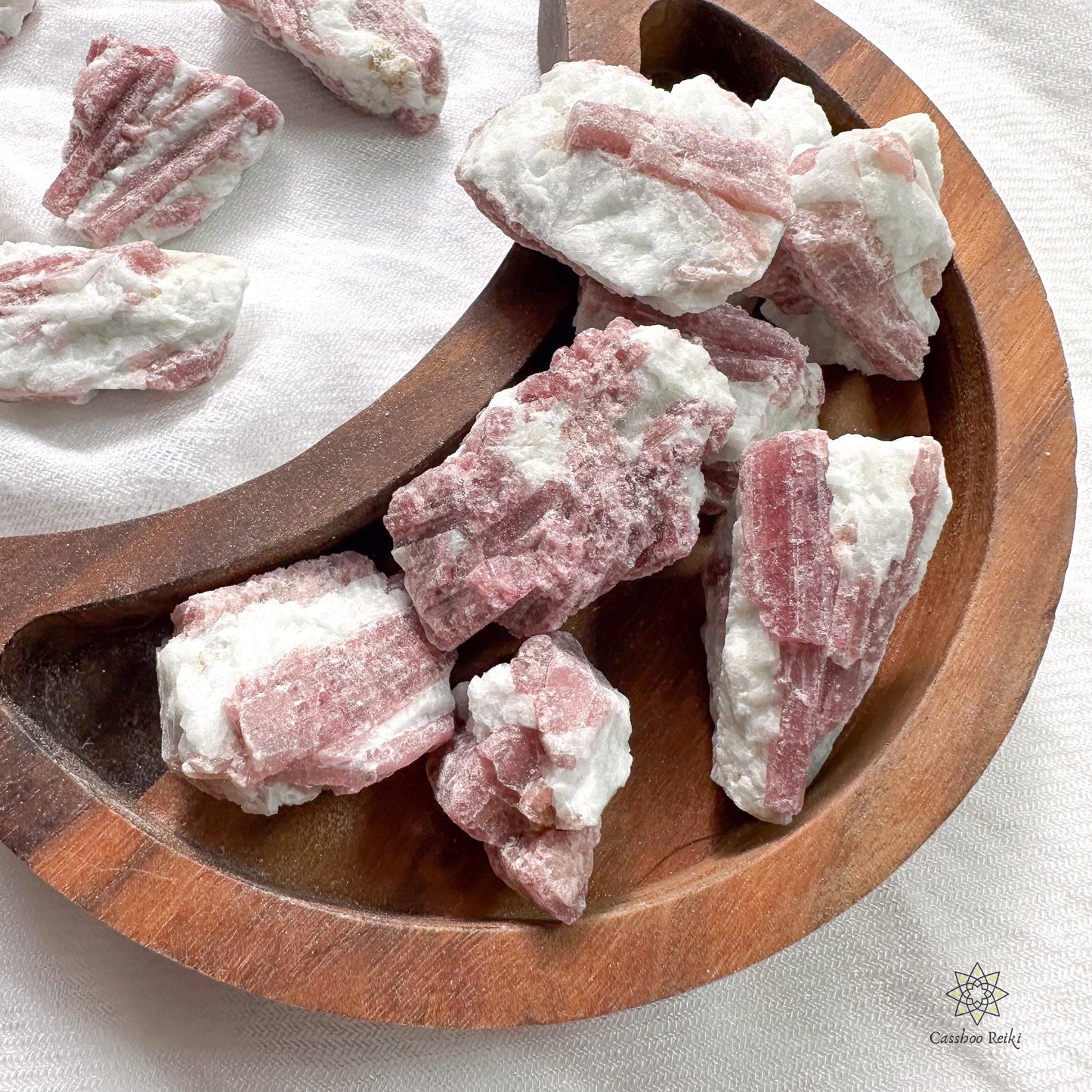 Rubellite in Pegmatite Matrix | Pegmatitic Pink Tourmaline | Lithium-bearing Tourmaline | Stone for narcissist protection, family reunions.