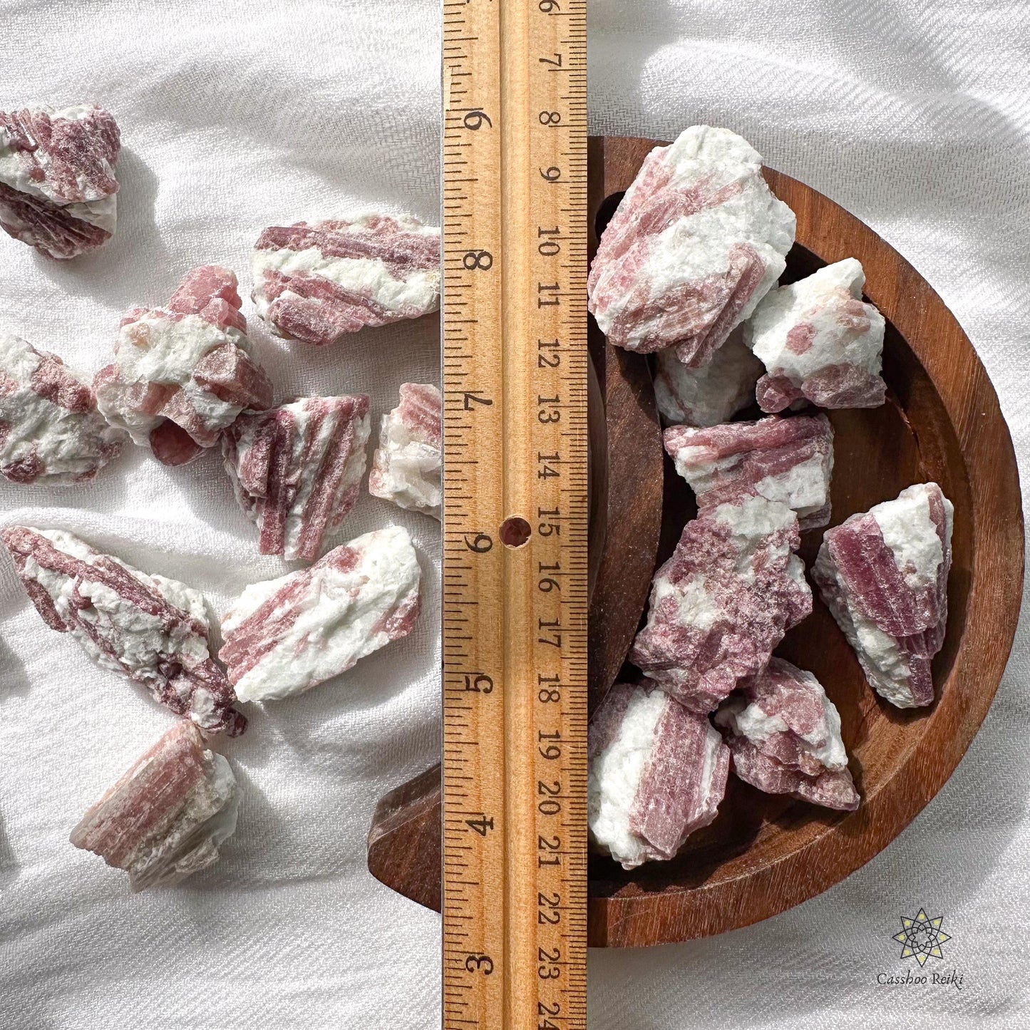 Rubellite in Pegmatite Matrix | Pegmatitic Pink Tourmaline | Lithium-bearing Tourmaline | Stone for narcissist protection, family reunions.