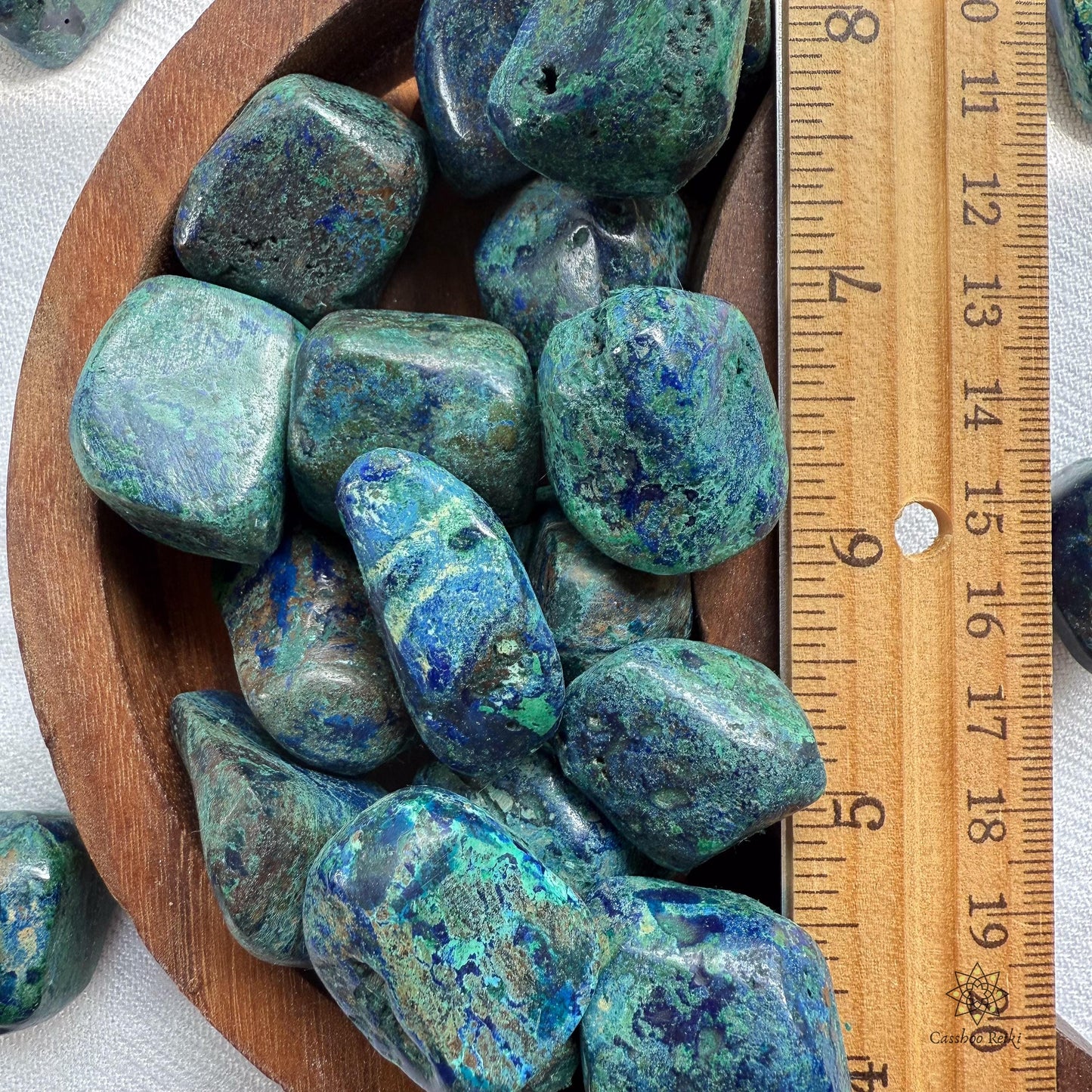 Tumbled Chrysocolla | Feminine Divine Crystal | Crystal for Earth Healing and Peace | Taurus Crystal