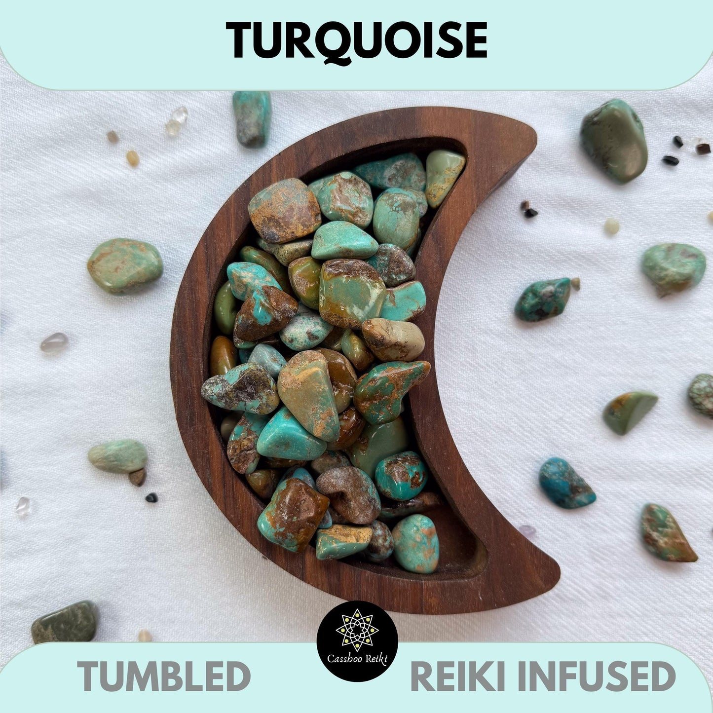 Natural Turquoise, Tumbled | Stone for Sagittarius | December Birthstone | Token for Travelers