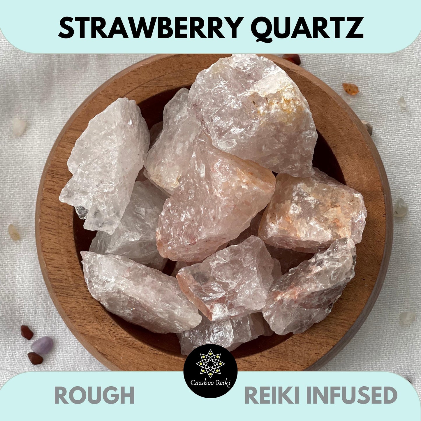 Strawberry Quartz | Red Quartz | Sagenitic Quartz | Crystal for Taurus