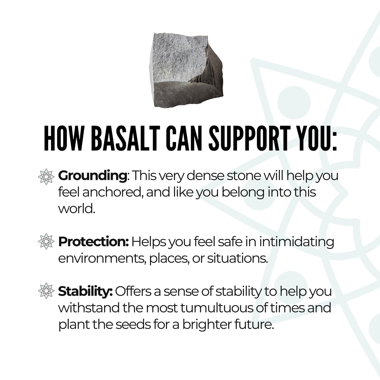 Basalt, rough | Rock for Grounding, Stability and Growth in times of Change and Chaos | Root Chakra Stone | Stone for Aries