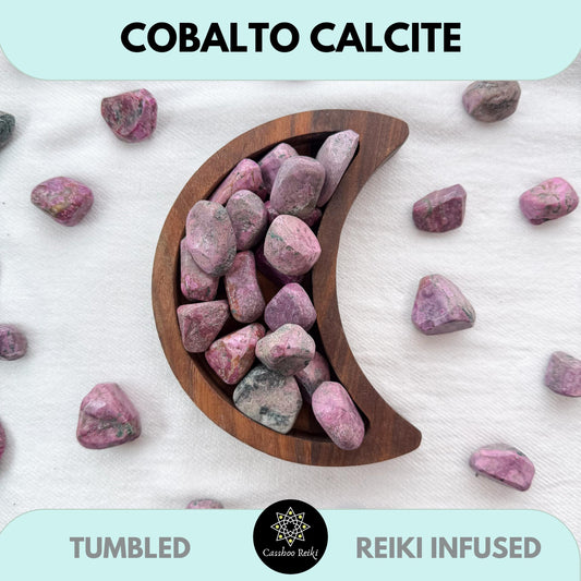 Cobalto Calcite | Cobaltoan Calcite | Aphrodite Stone | Crystal for Self-Love and Compassion | Crystal for Caregivers and Empaths