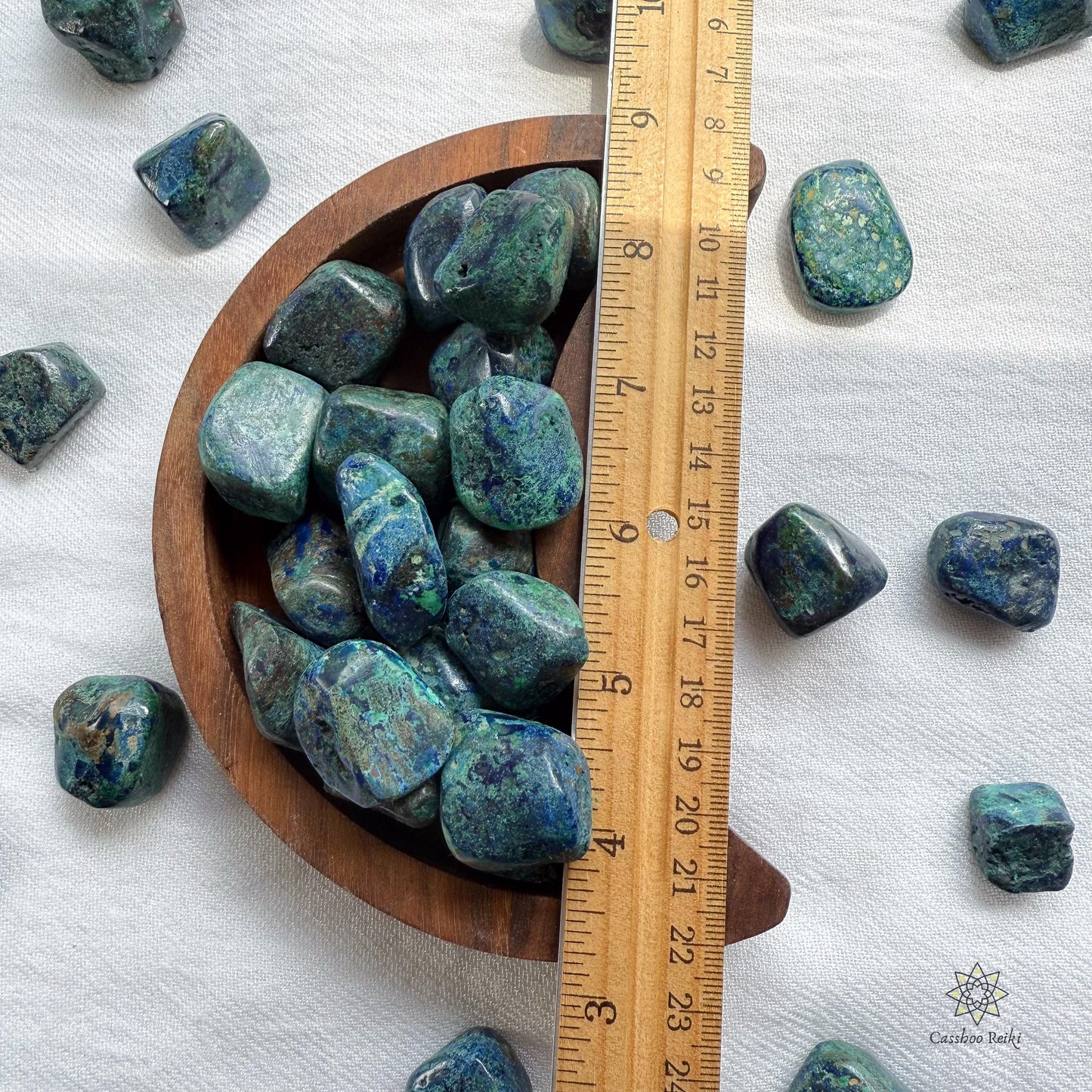 Tumbled Chrysocolla | Feminine Divine Crystal | Crystal for Earth Healing and Peace | Taurus Crystal