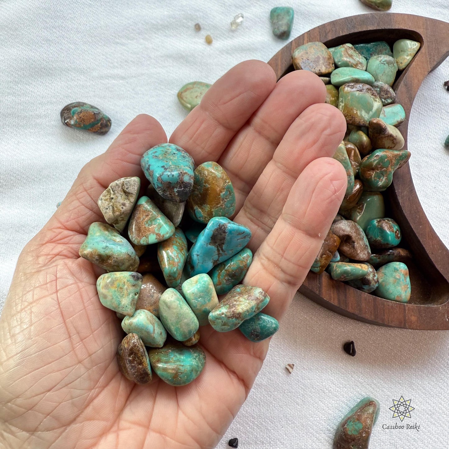 Natural Turquoise, Tumbled | Stone for Sagittarius | December Birthstone | Token for Travelers