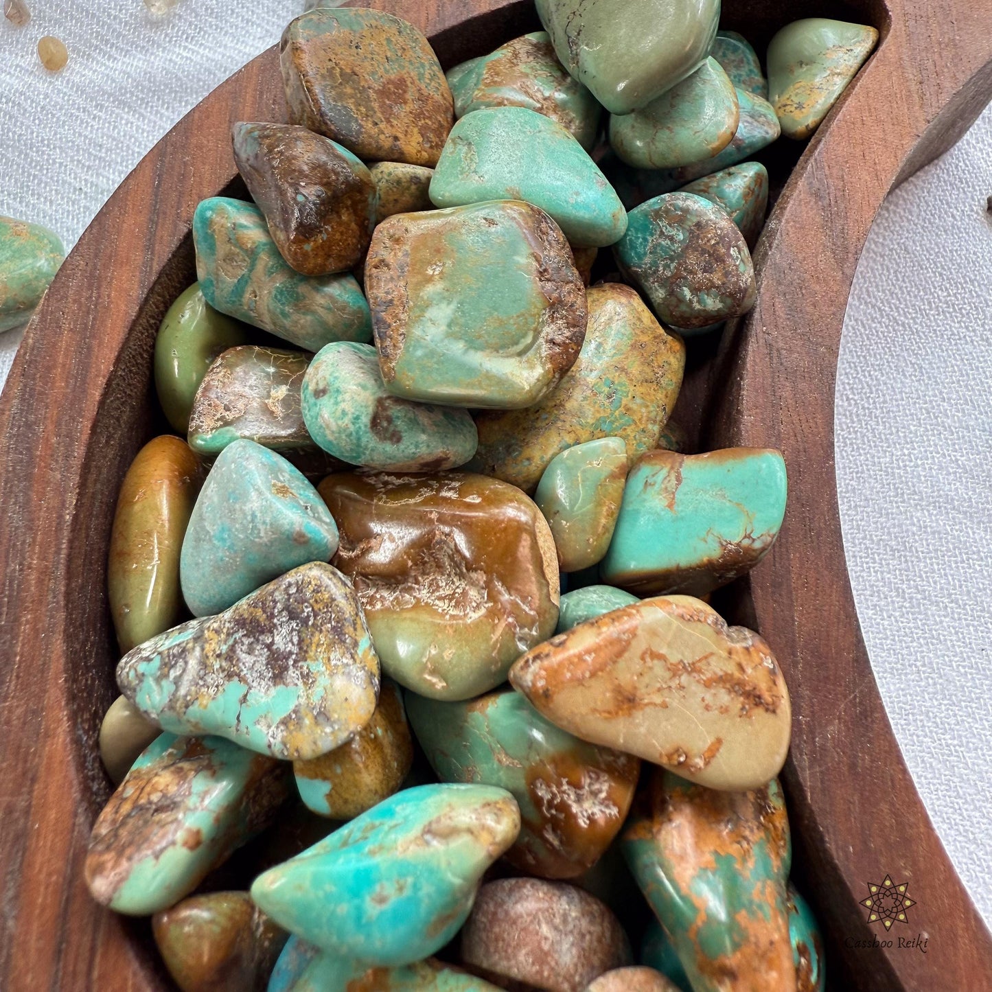 Natural Turquoise, Tumbled | Stone for Sagittarius | December Birthstone | Token for Travelers