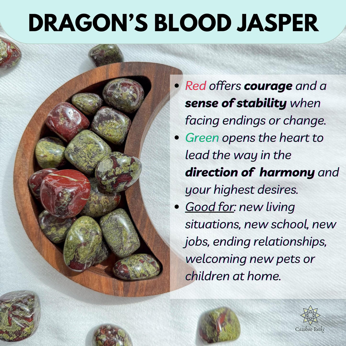 Dragon's Blood Jasper | Stone for Leo Zodiac | Stone for Courage | Stone for Endings, Moving On, and Embracing New Beginnings.