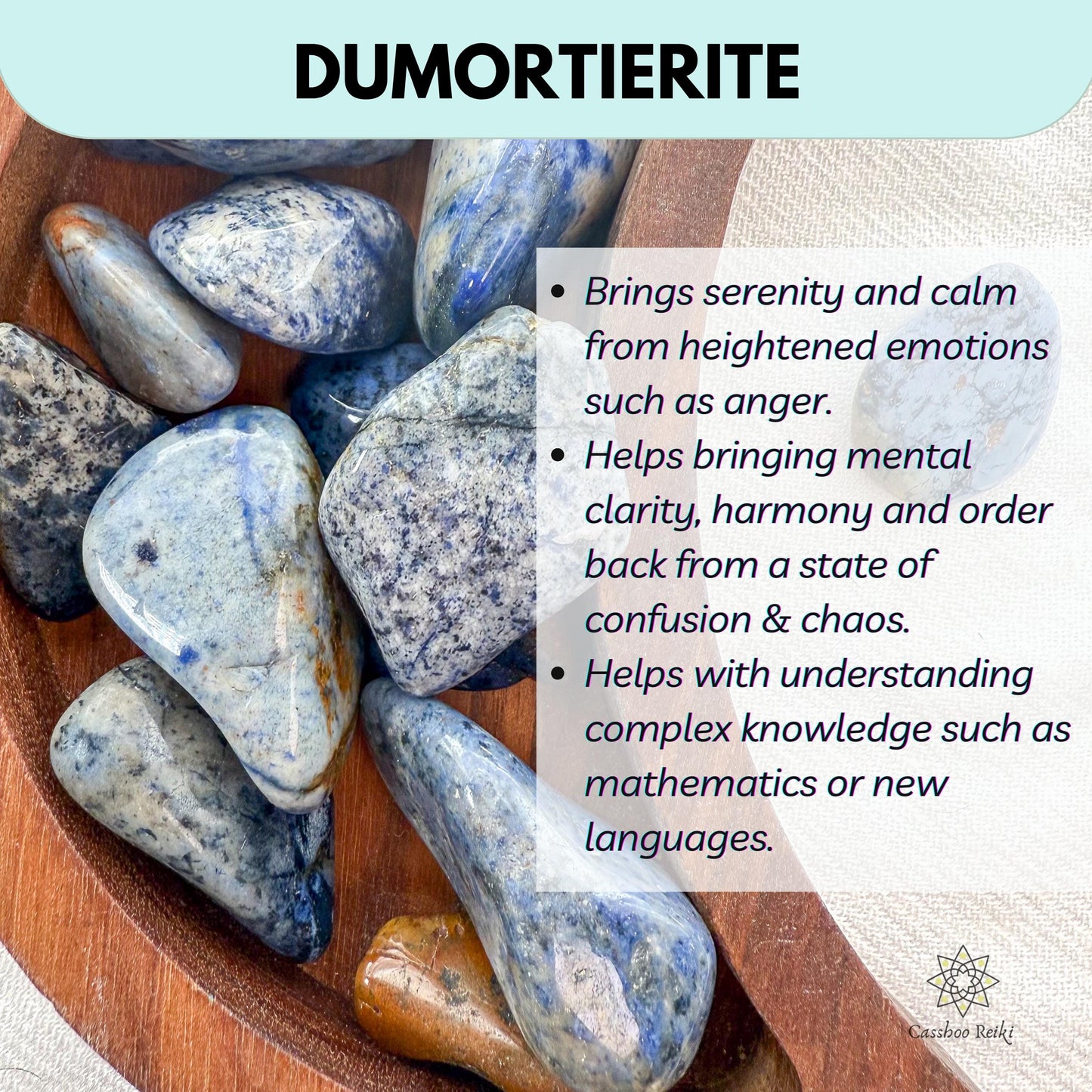 Tumbled Dumortierite | Stone for Leo and Aquarius | Stone for Emotional  and Mental Balance