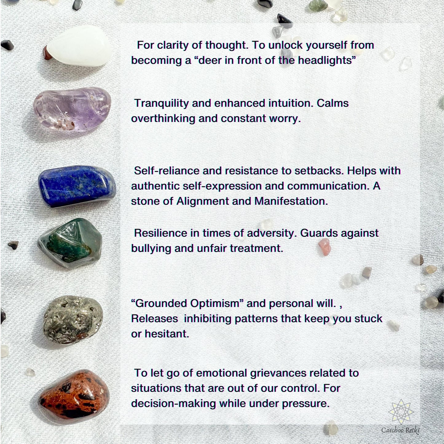 Crystal Set for Peace & Stability during times of Chaos and Uncertainty | Programmed Crystal Set for Resilience