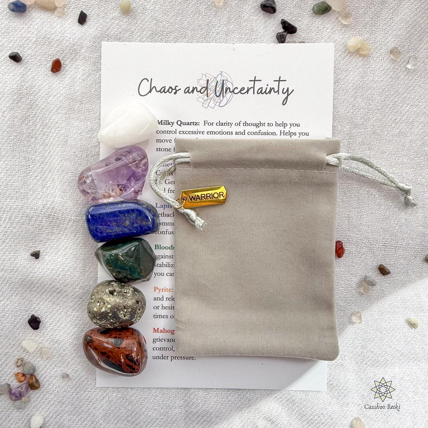Crystal Set for Peace & Stability during times of Chaos and Uncertainty | Programmed Crystal Set for Resilience
