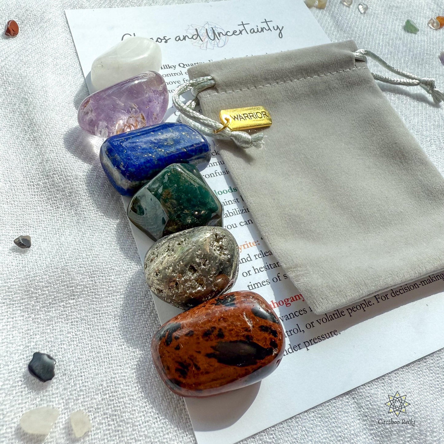 Crystal Set for Peace & Stability during times of Chaos and Uncertainty | Programmed Crystal Set for Resilience