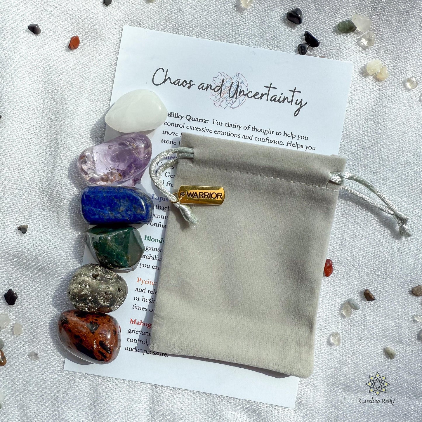 Crystal Set for Peace & Stability during times of Chaos and Uncertainty | Programmed Crystal Set for Resilience