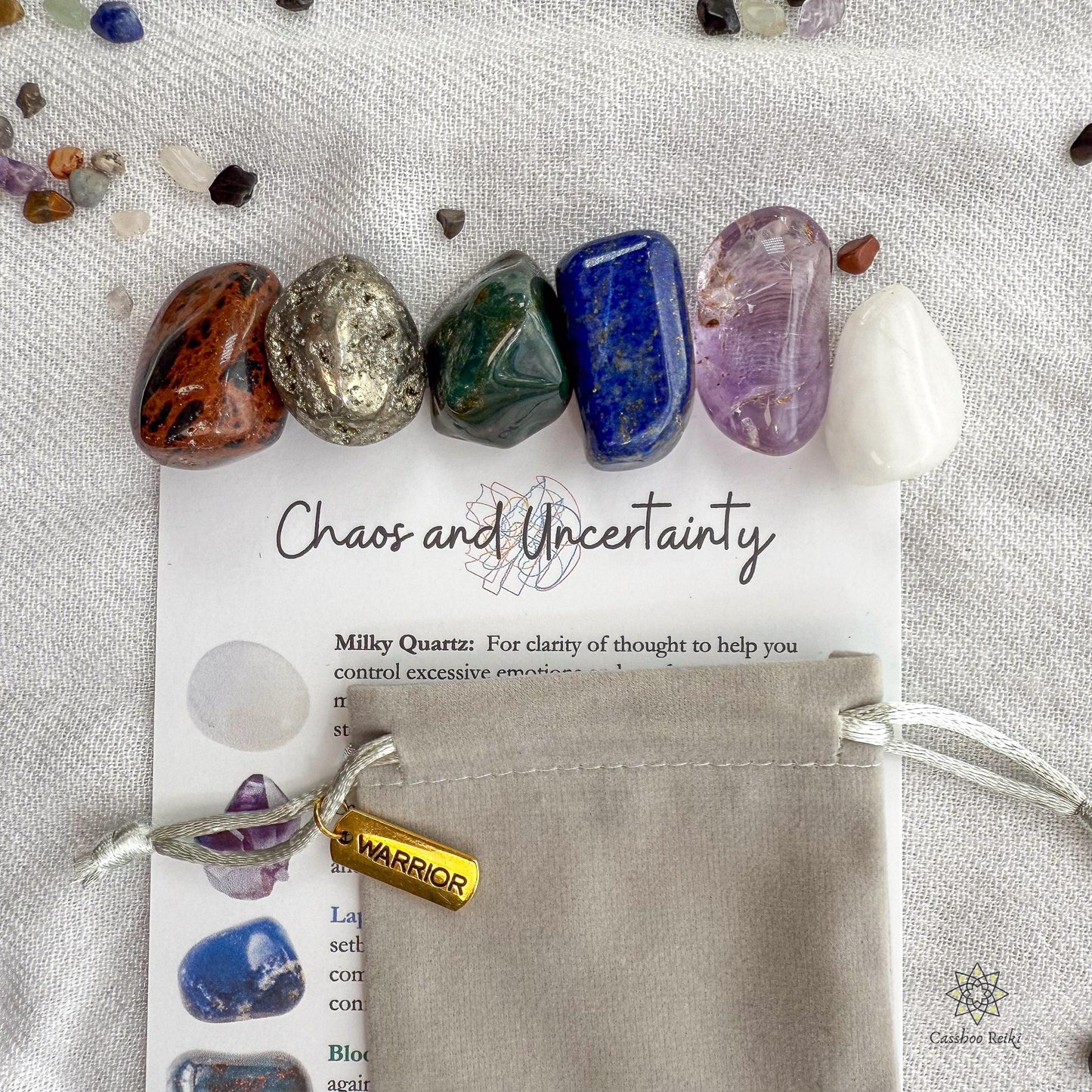 Crystal Set for Peace & Stability during times of Chaos and Uncertainty | Programmed Crystal Set for Resilience