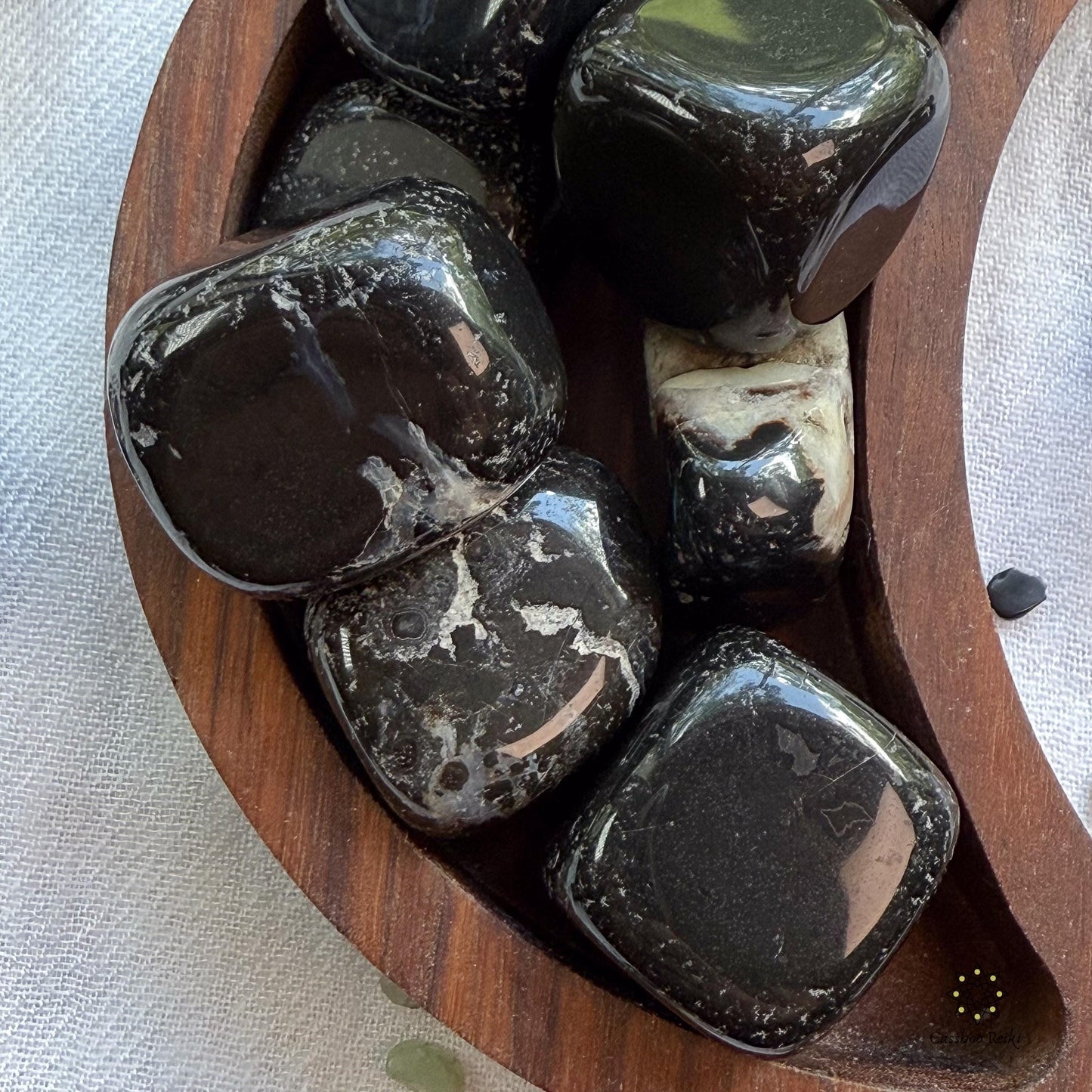 Tumbled Black Sardonyx | Black Agate | August Birthstone