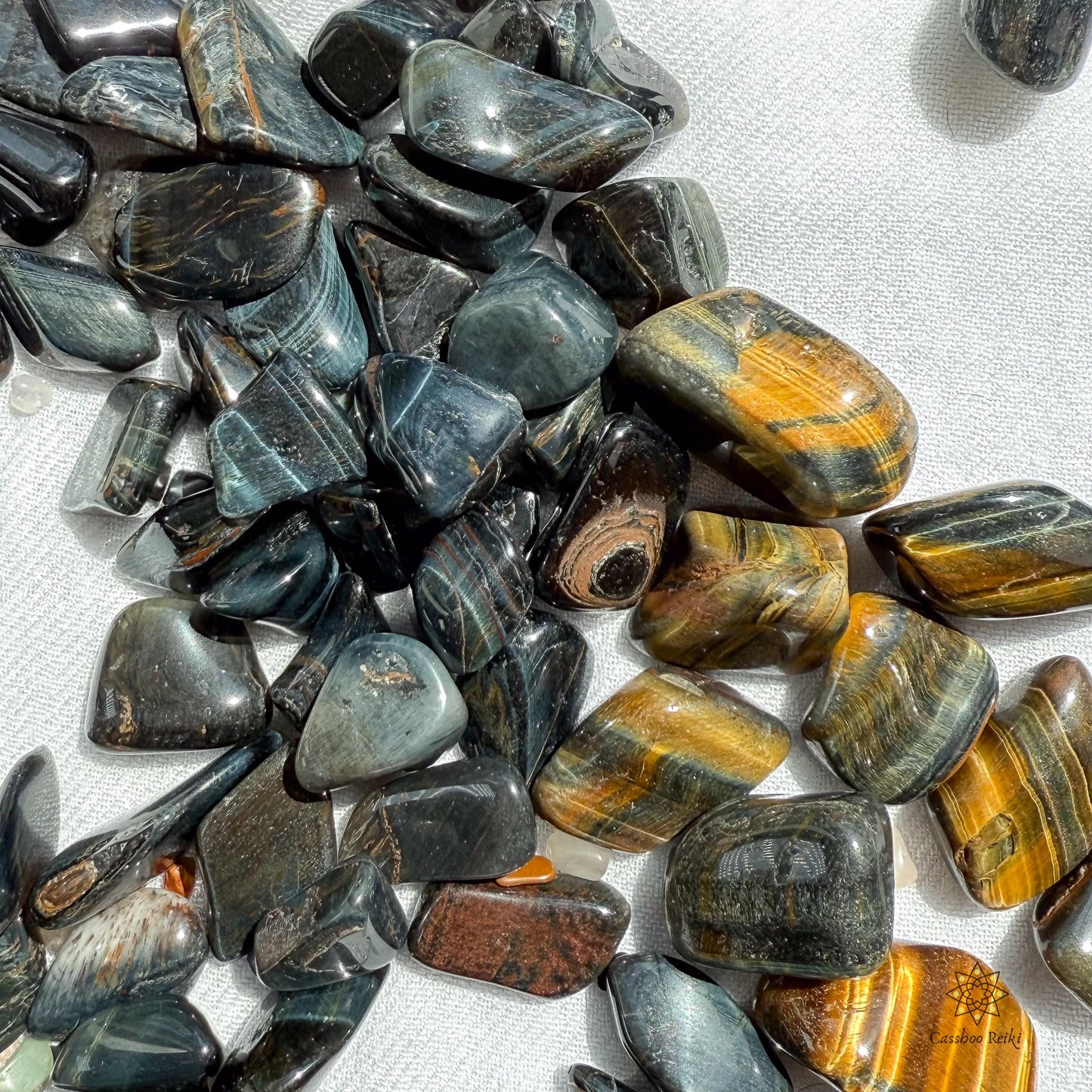 Blue Tiger Eye  | June Birthstone | Leo Zodiac Stone | Capricorn Zodiac Stone