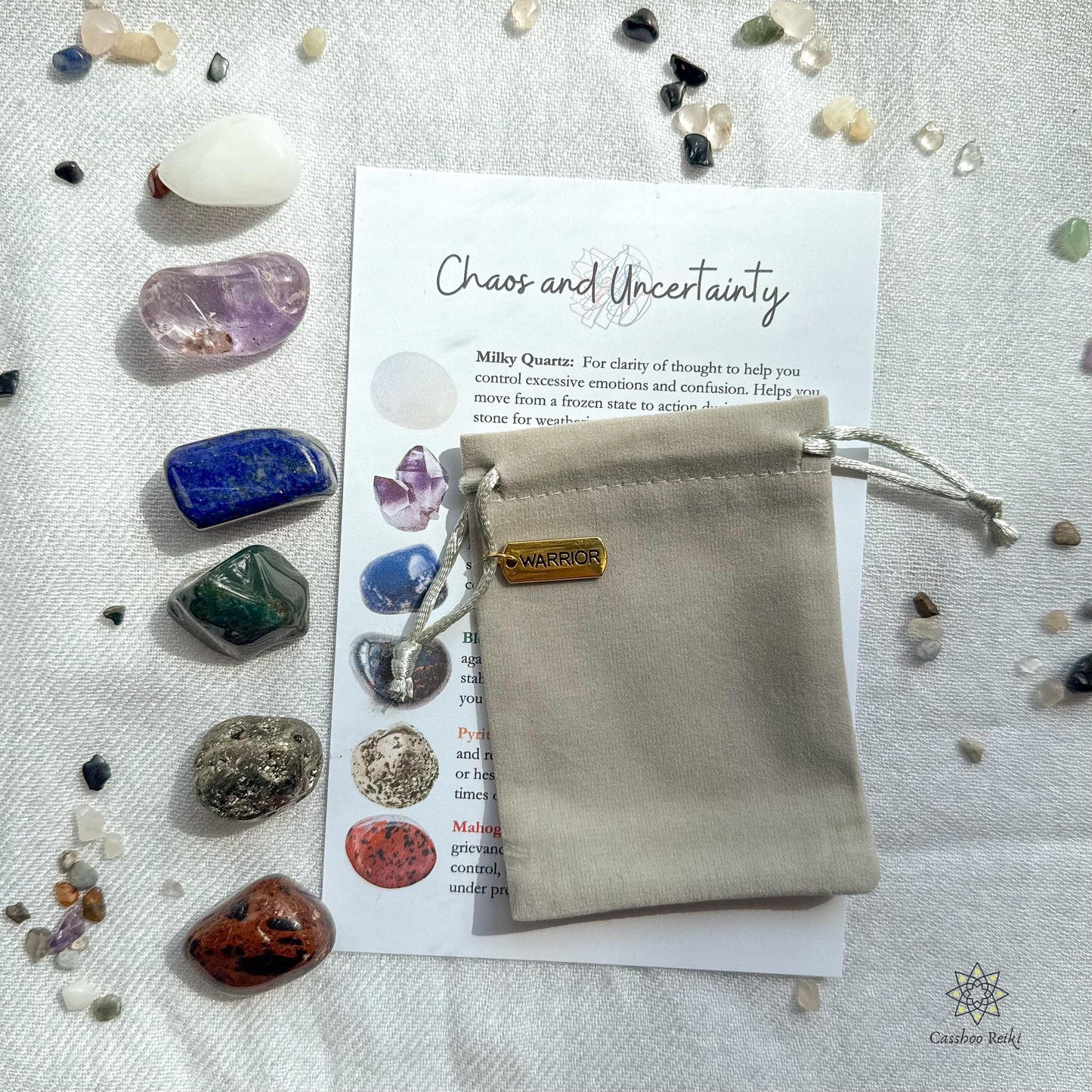 Crystal Set for Peace & Stability during times of Chaos and Uncertainty | Programmed Crystal Set for Resilience