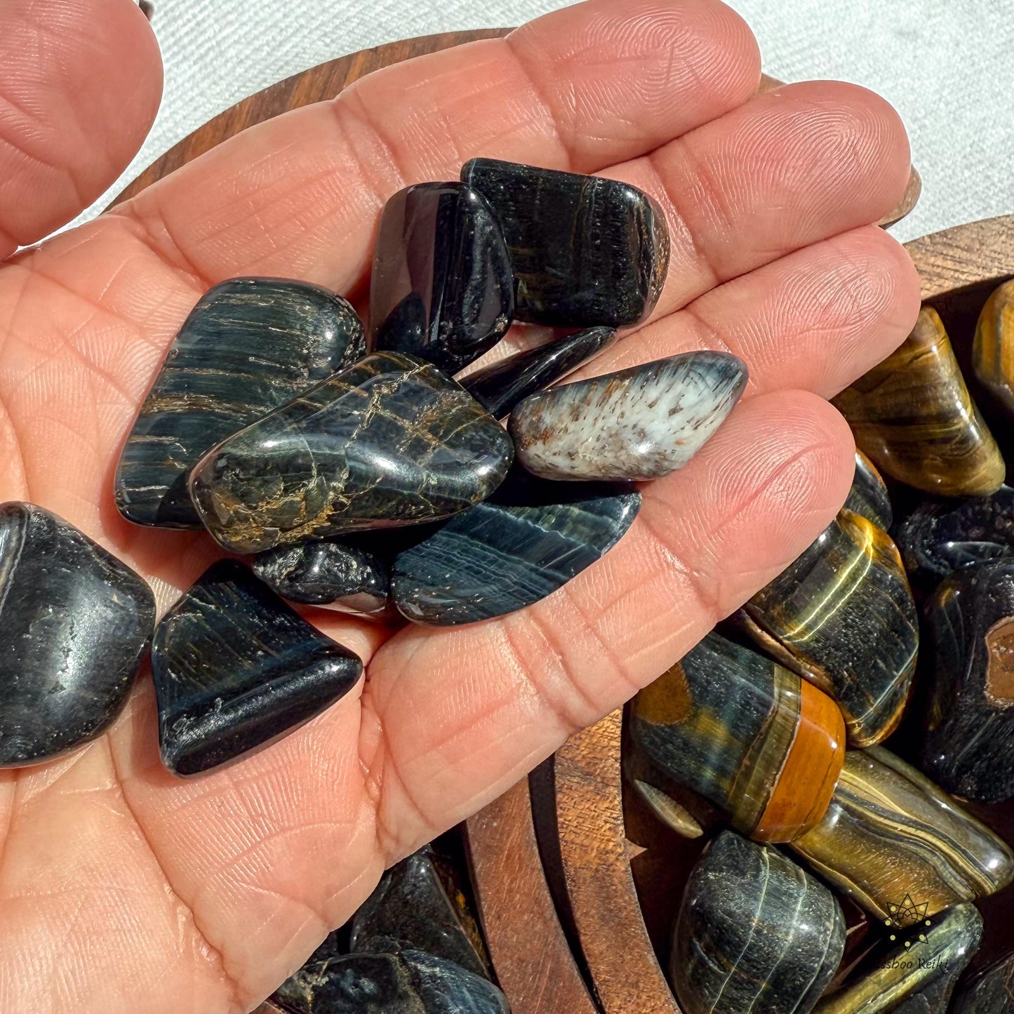 Blue Tiger Eye  | June Birthstone | Leo Zodiac Stone | Capricorn Zodiac Stone