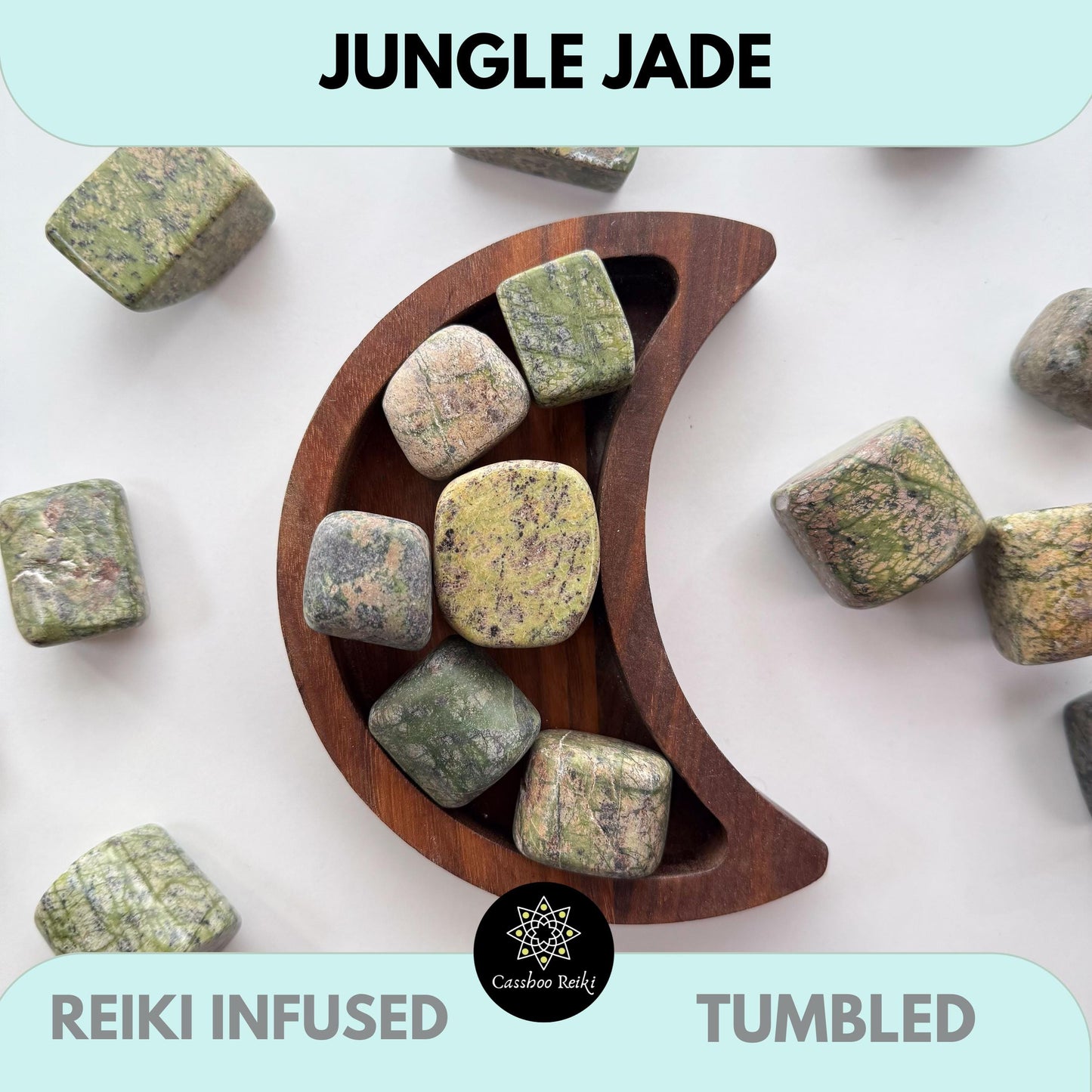 Jungle Jade | Tumbled Jadeite | Gift for New Beginnings