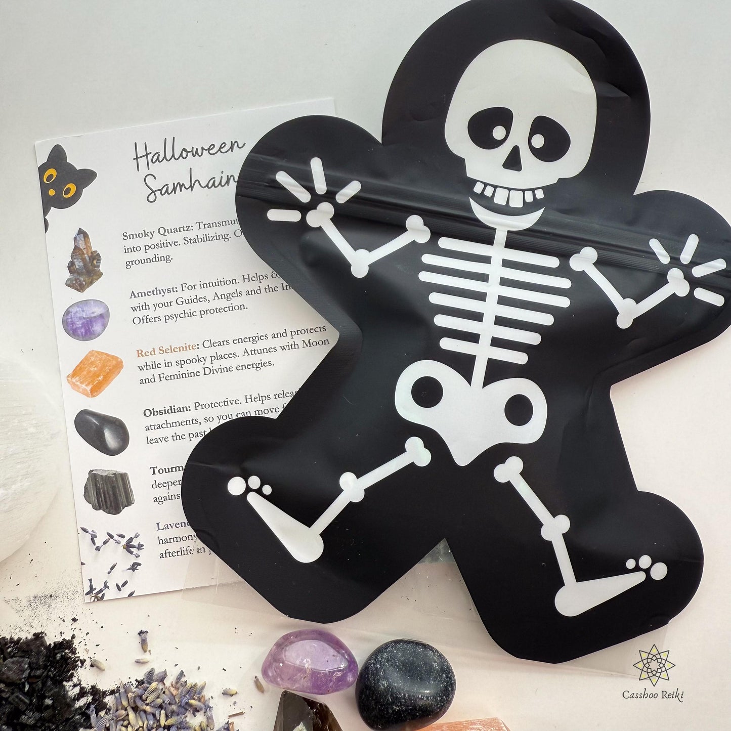 Halloween Crystal Bag | Samhain Crystals | Fun Witchy Gift