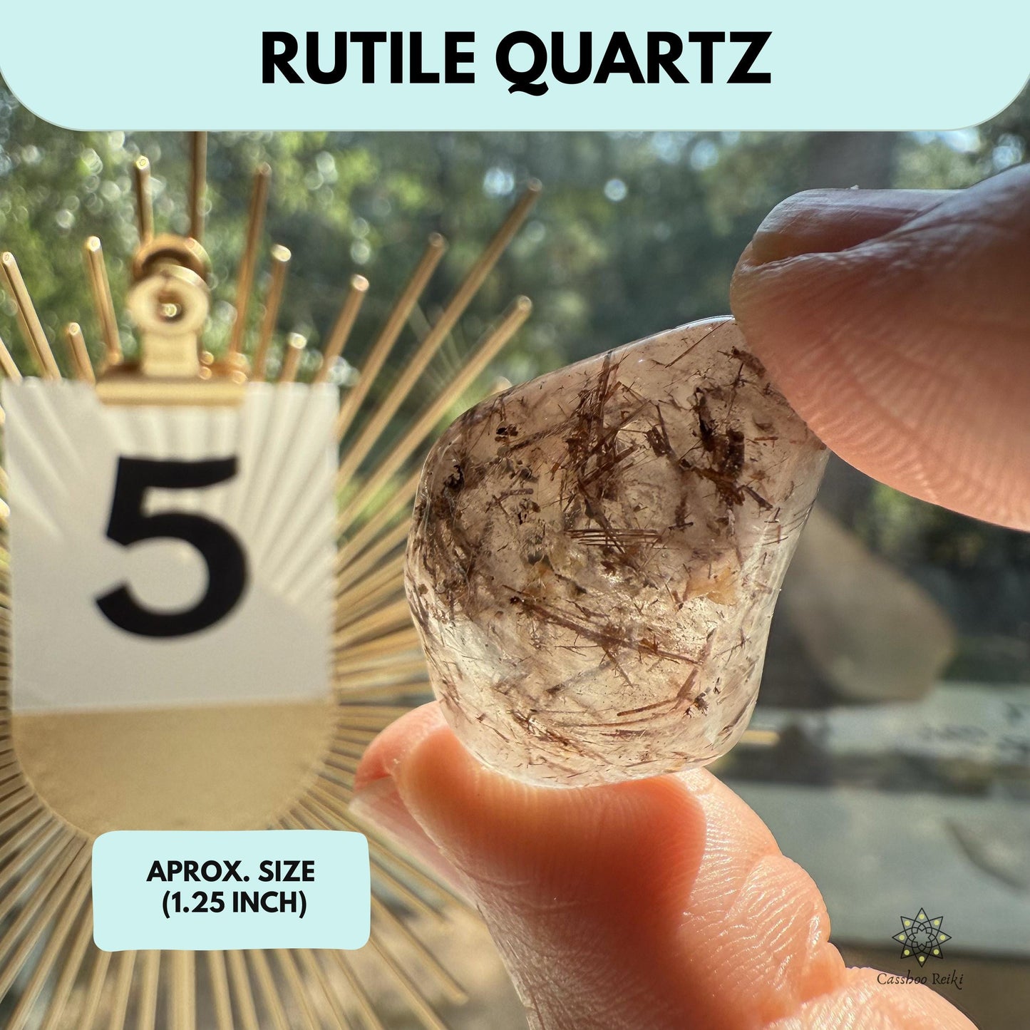 Rutilated Quartz, tumbled. Choose your Own Crystal | Clear Quartz with Rutile Inclusions